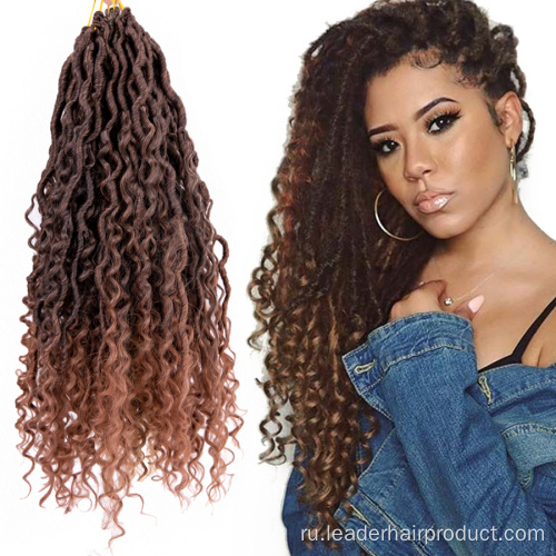 Богемные вязаные крючком косы River Faux Locs в стиле хиппи